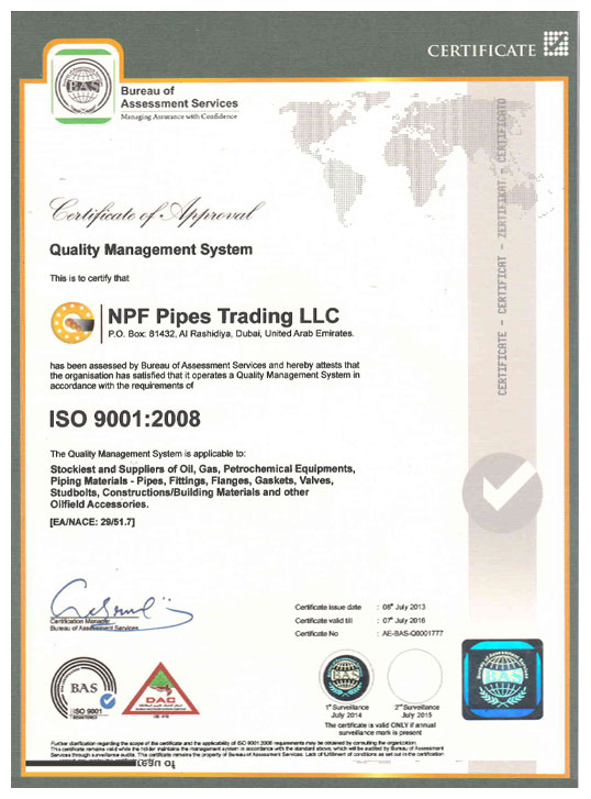 ISO Certificate